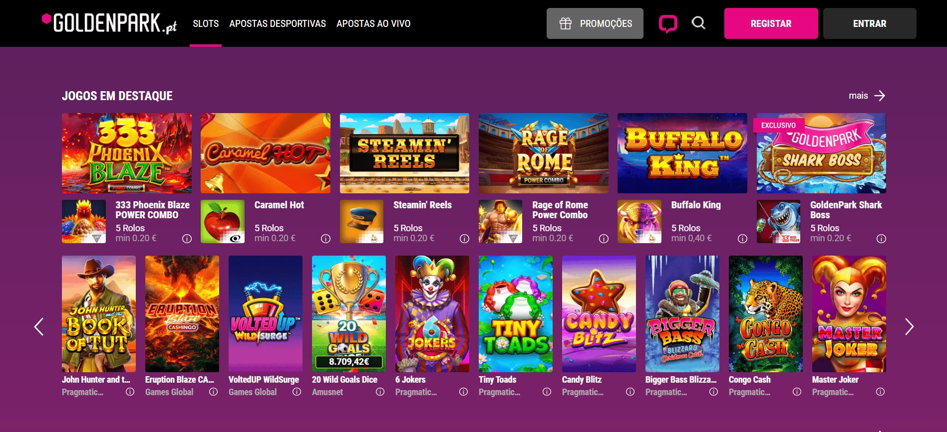 Imagem de jogos dentro GoldenPark Casino